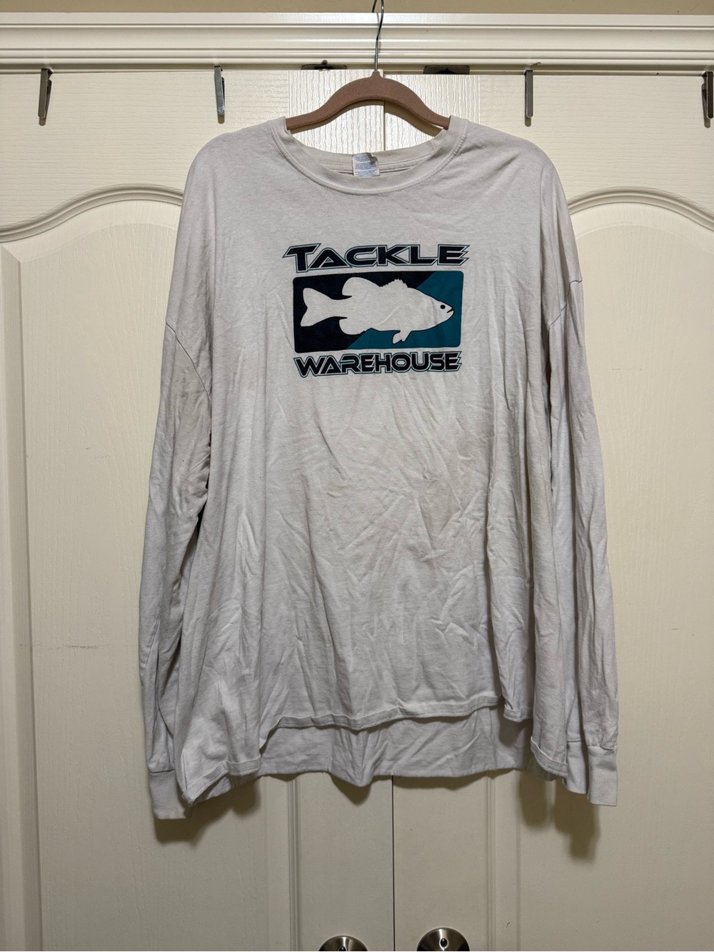 Warehouse White Long Sleeve Graphic Tee